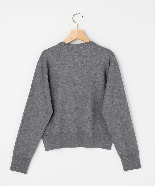 組曲 【先行予約】アトランダムビジューボタンカーディガン ライトグレー系