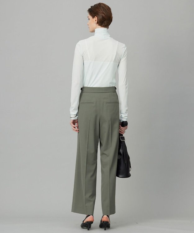 ICB 【洗える】 パウダリーチュール ハイネックトップス クリアサックス系