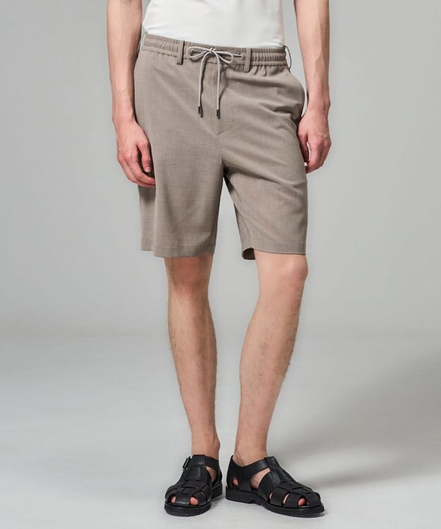 JOSEPH HOMME 【新柄】【機能素材】テクノボイルストレッチ　ドロスト付ショートパンツ / BERMUDA ベージュ系