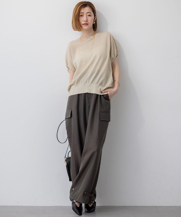 23区 S 【SLOW/一部店舗限定】ブライトヴィンテージクロス カーゴパンツ グレー系