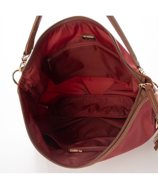 LA BAGAGERIE ナイロン　2wayショルダーバッグ ワイン