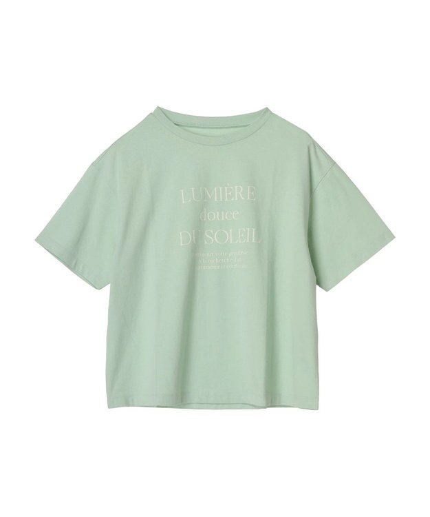 Green Parks フェミニンロゴボックスＴシャツ Mint