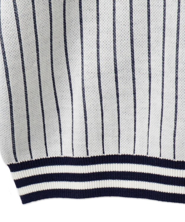 WEGO ベースボールグラフィックプルオーバーニット ホワイト