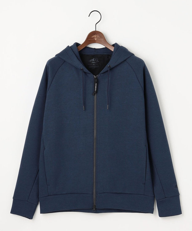 JOSEPH ABBOUD MOUNTAIN 【軽量/ソフト】ソフトダンボールニットジップパーカー ネイビー系