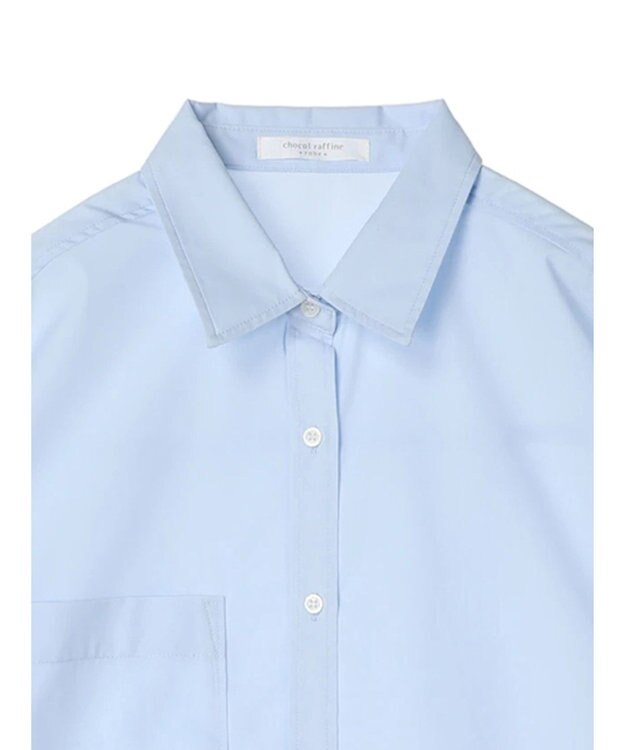 Green Parks イージーケア　ゆったりシャツ Sax