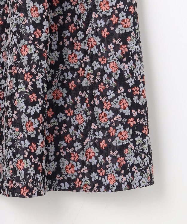 組曲 S 【加藤ローサさん着用】フラワージャカード スカート ネイビー系5