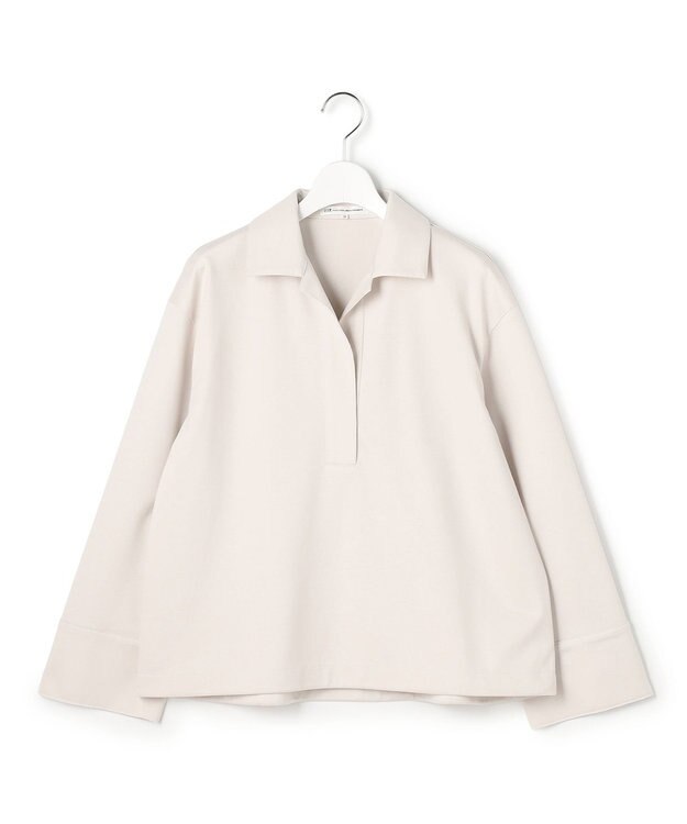 23区 【先行予約】コンパクトツイル スキッパー カットソー ベージュ系