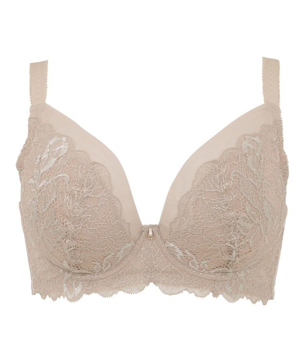 BRADELIS New York 【BRADELIS New York】レーシィミニマイザーブラ23A1 グラマーバストをコンパクトに見せる補正ブラ グレージュ