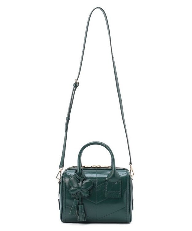 ANNA SUI ポワロ 2wayハンドバッグ グリーン