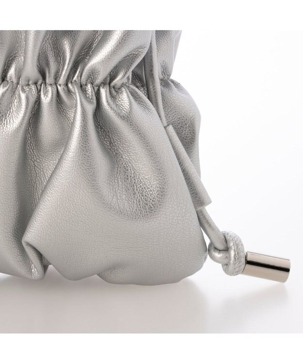 UNBILLION カシュカシュ cachecache / シャーリング口金ショルダー シルバー