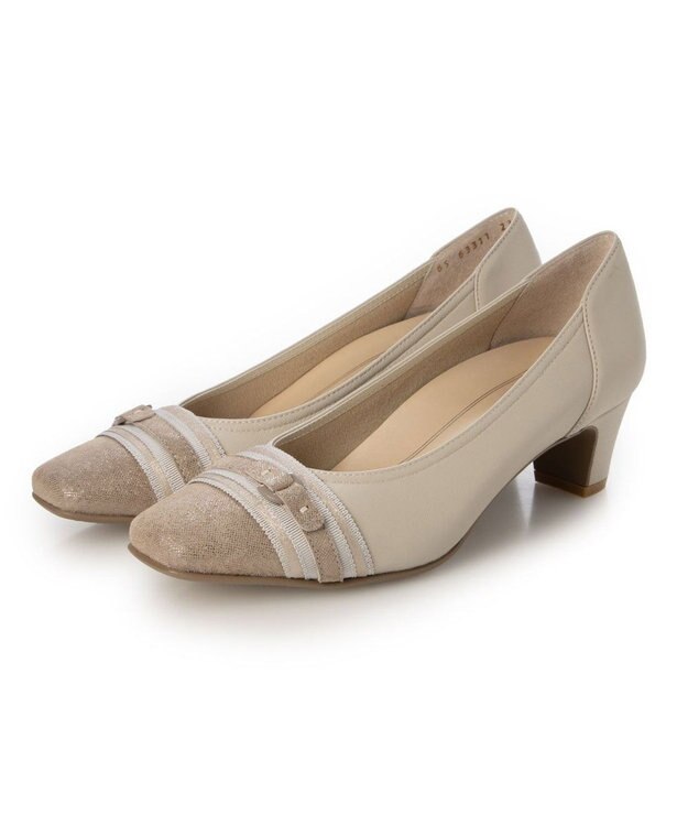 Riz raffinee <Riz raffinee>【3E】リボンベルトパンプス アイボリー