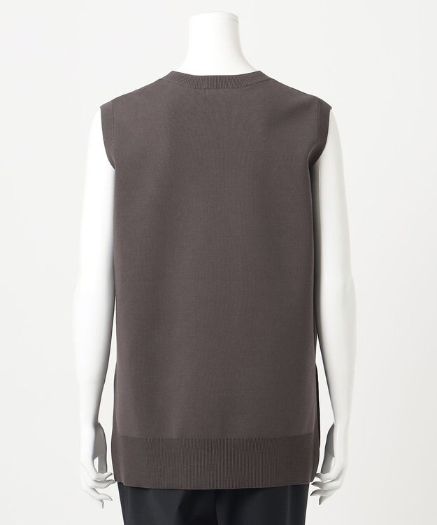 23区 L 【R(アール)】シルクコットン ニットベスト ブラウン系