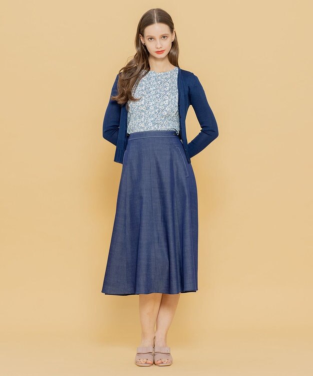 TOCCA 【洗える！】AJISAI カーディガン ネイビー系