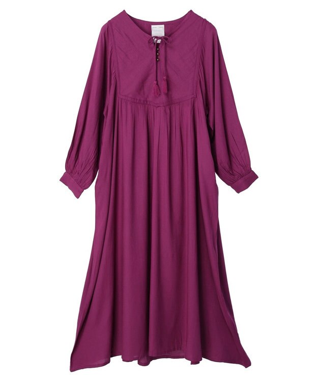 CRAFT STANDARD BOUTIQUE レーヨンキルト切り替えワンピース Purple