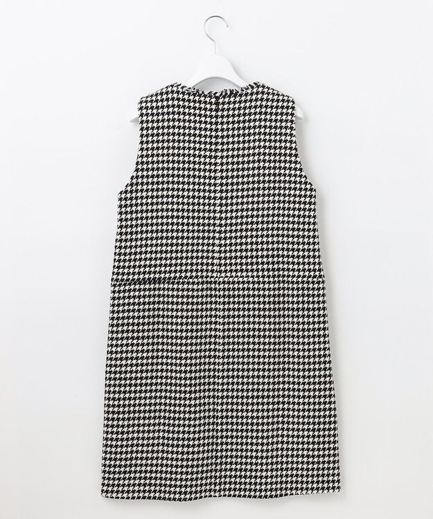 Feroux 【洗える】キーネックミディ ジャンスカ ホワイト系2