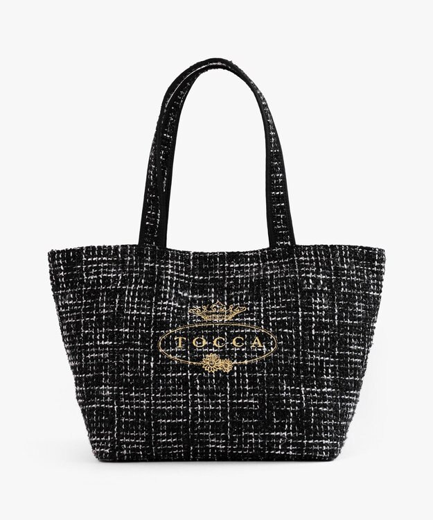 TOCCA 【キャンセル分販売中！】30th Anniversary MY PRECIOUS CUSTOMIZED BAG カスタマイズバッグ ブラックツイード×ホールマーク×ロングショルダー