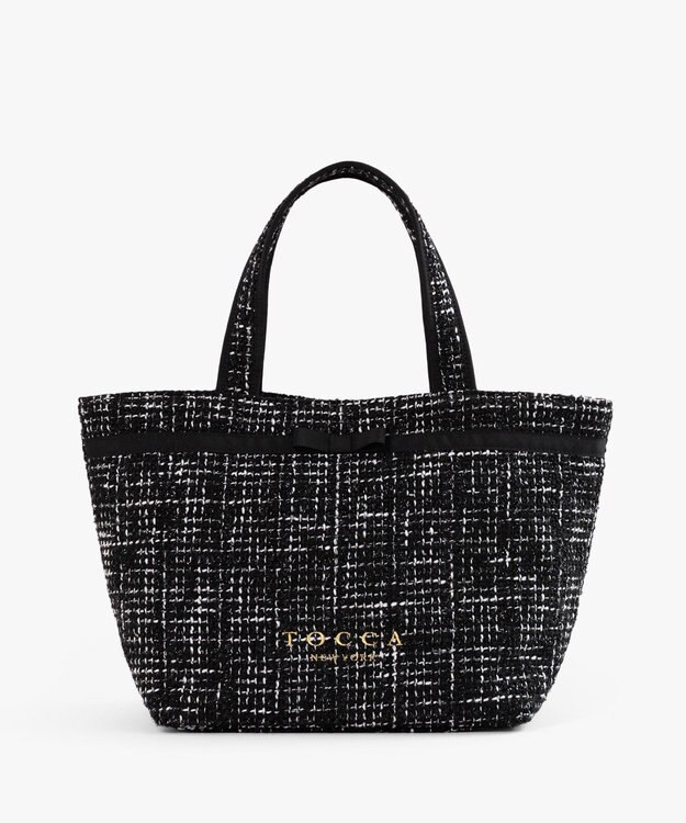 TOCCA 【キャンセル分販売中！】30th Anniversary MY PRECIOUS CUSTOMIZED BAG カスタマイズバッグ ブラックツイード×細リボン×ショートショルダー