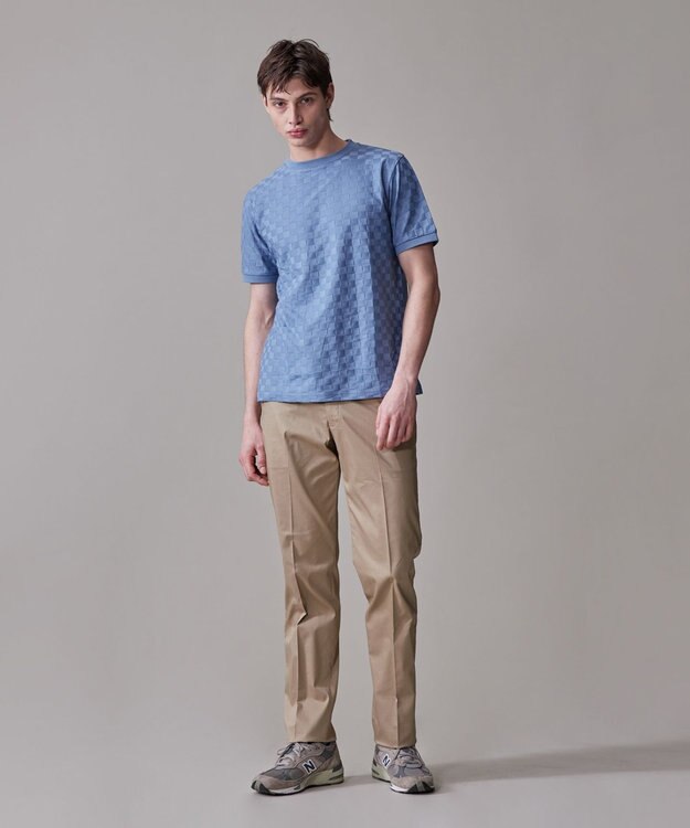 J.PRESS MEN 汗ばむ夏の最適解Tシャツ【吸水速乾 / シワになりにくい】【J.PRESS PREMIUM JERSEY】 リンクス Tシャツ サックスブルー系