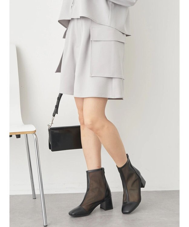 earth music&ecology デザインポケットショートパンツ Light Gray