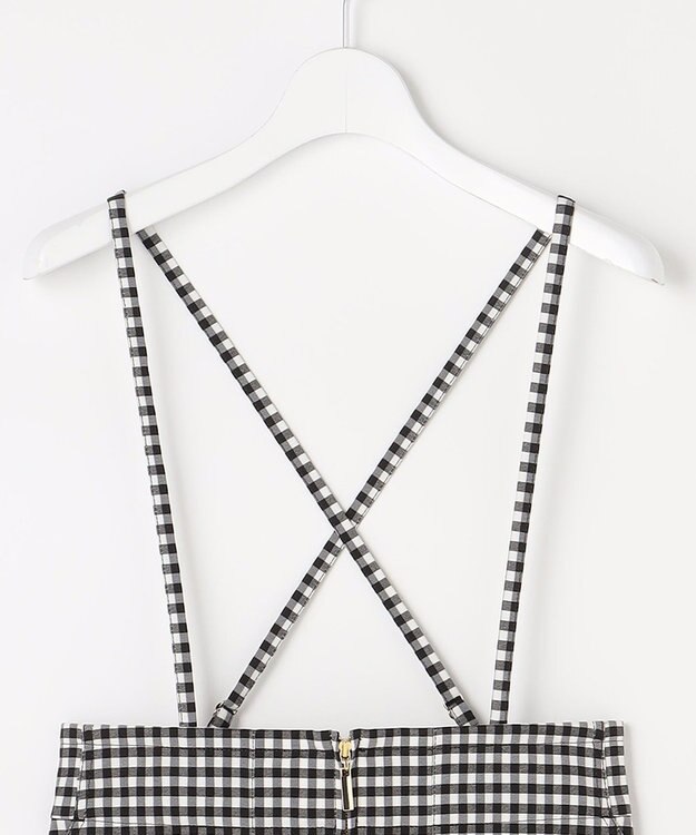 ANY SIS 【2WAY】フロントジップタイト スカート ギンガム