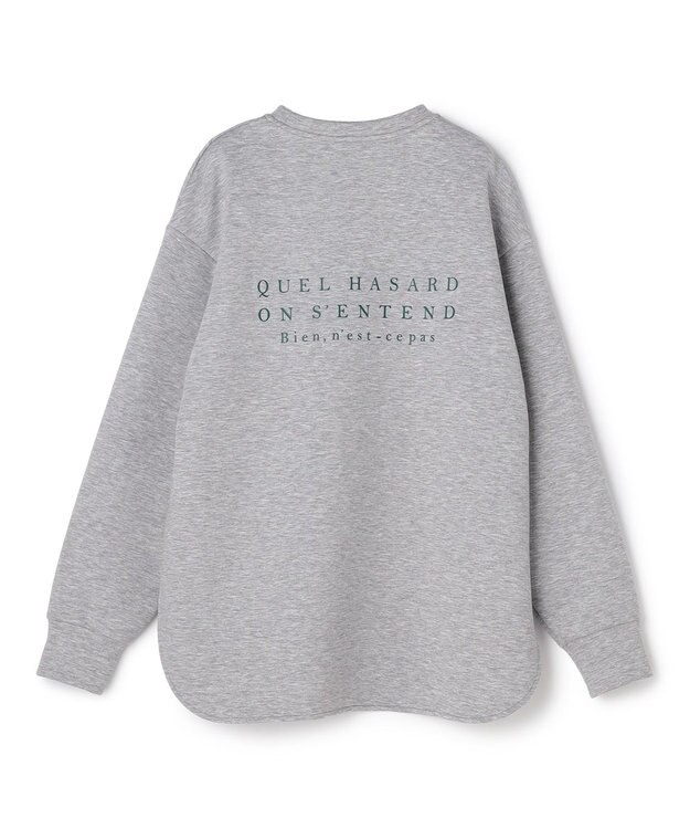 UNFILO BEAUTY FORM JERSEY 刺繍ロゴ プルオーバー TOPグレー