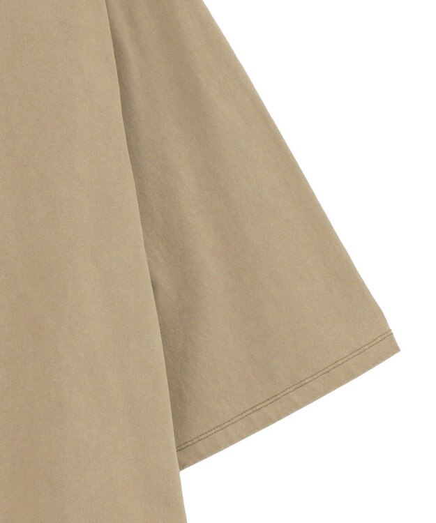 YECCA VECCA ヴィンテージ風箔プリントロゴTee Dark Beige