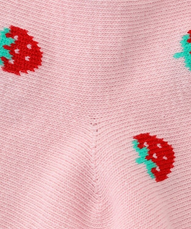 ANY KIDS いちご総柄ソックス ピンク
