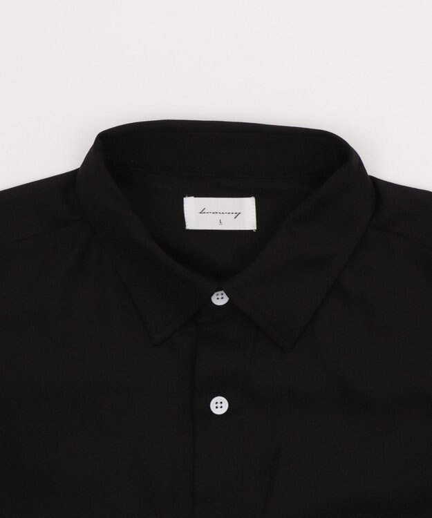 WEGO 【速乾/しわになりにくい/MLサイズ展開】アムンゼンワンポイントBIGシャツ（SS） ブラック