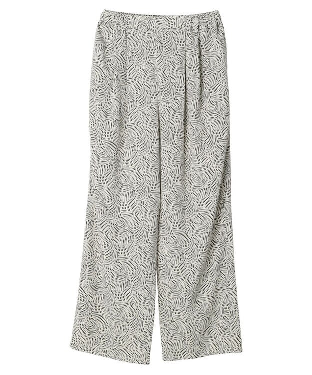 Green Parks ボタニカル柄イージーパンツ Ivory