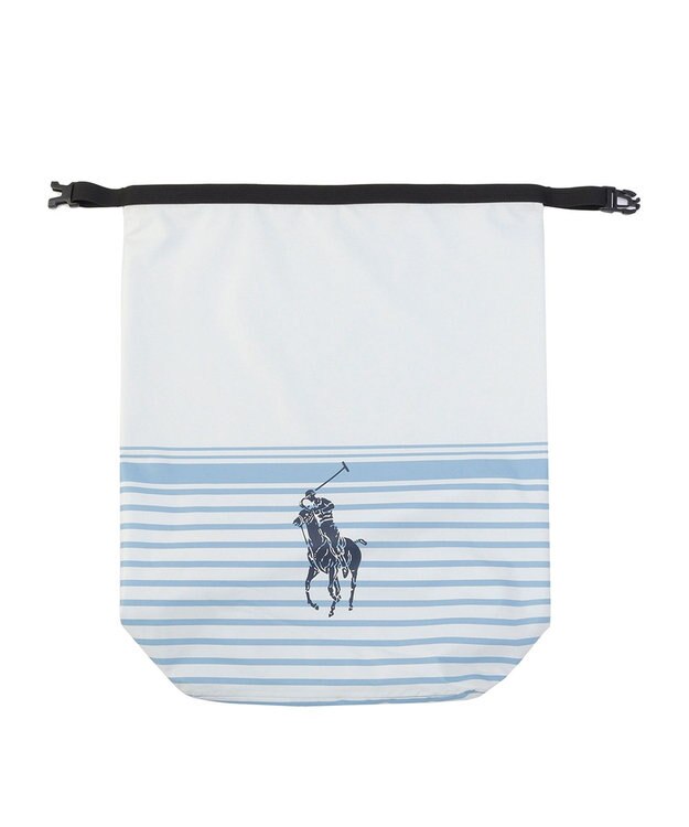 MOONBAT POLO RALPH LAUREN レインバッグ ボーダー グレー