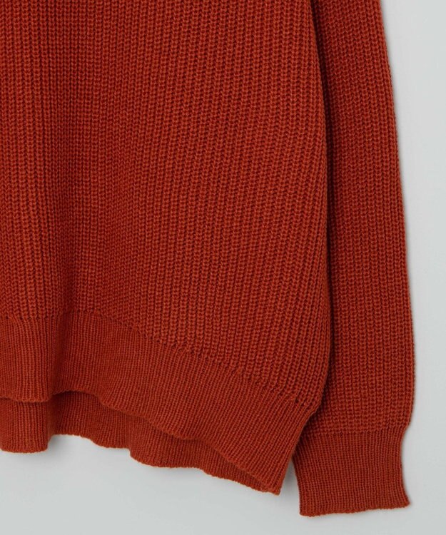 WEGO オーバーフィットハーフジッププルオーバー オレンジ