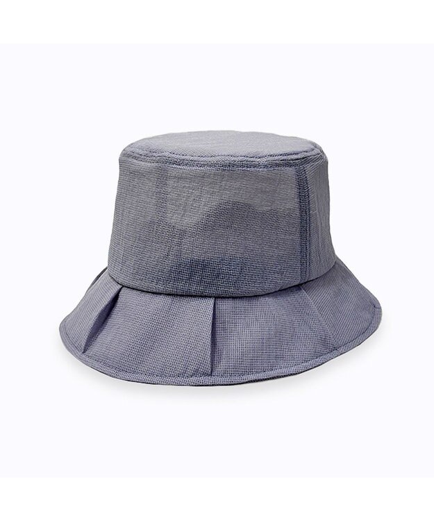 林八百吉商店 un chapeau　フリルハット アイスグレー