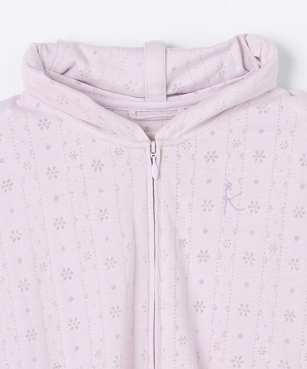 組曲 KIDS 【90-100㎝】 オパールレーシーパーカー ラベンダー