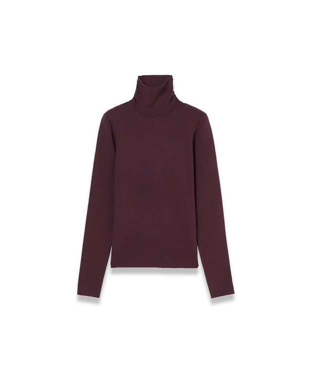 JOSEPH 【洗える】シルクストレッチハイネックトップ Maraschino