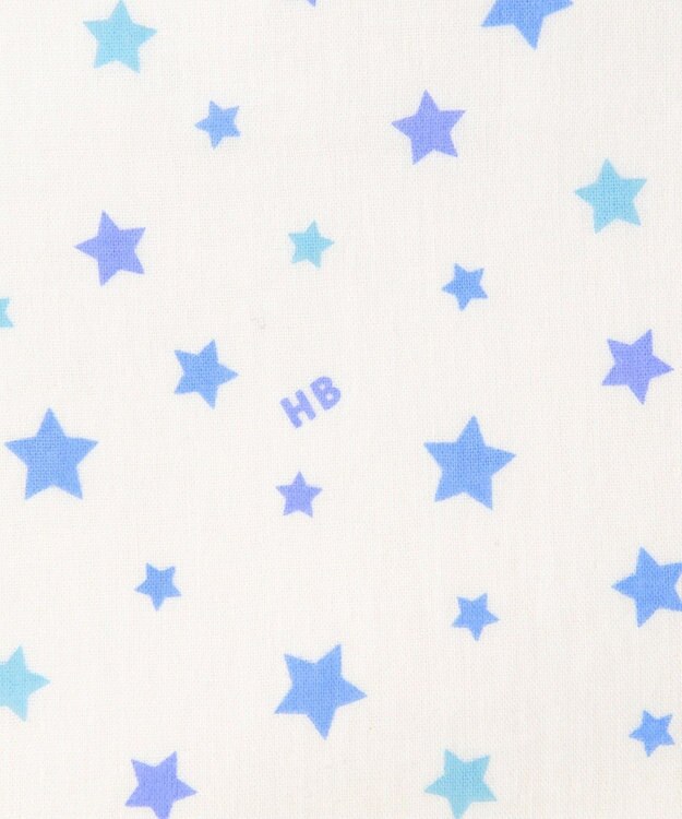 MIKI HOUSE HOT BISCUITS ガーゼハンカチ2枚組セット 白×ブルー