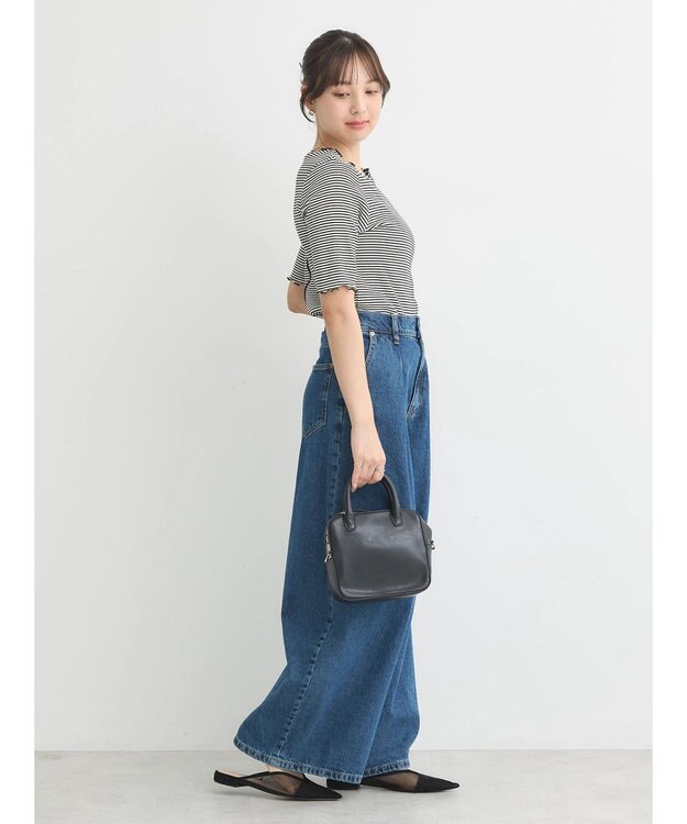 earth music&ecology メロ－リブプルオーバー Border