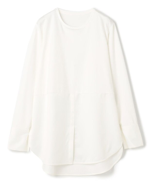 UNFILO L シャツコンビ レイヤードＴ オフ×サテン