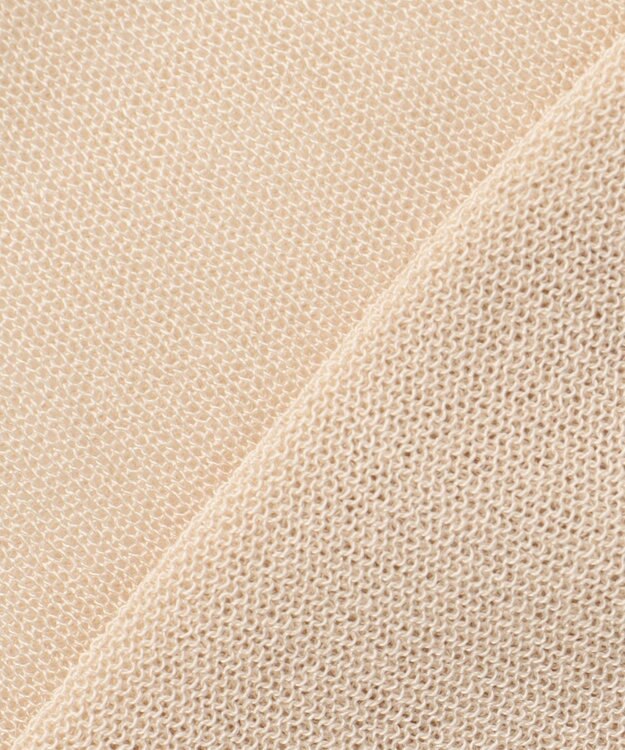 ANY L 【2SET】シアーロゴニット×タンクトップセット ライトベージュ