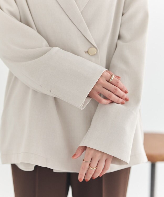 earth music&ecology 【予約】アソート金ボタンジャケット エクリュ