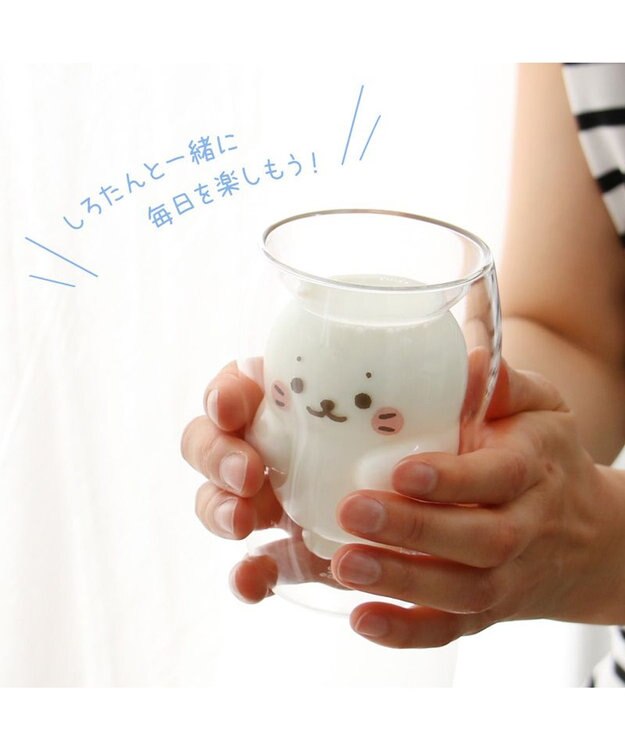 Mother garden しろたん ダブルウォールグラス 《ほっぺ》 ほっぺ