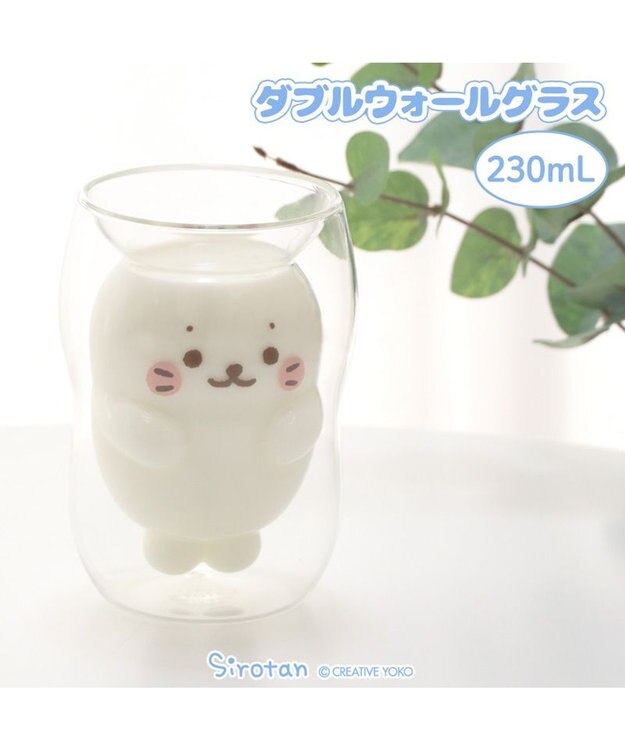 Mother garden しろたん ダブルウォールグラス 《ほっぺ》 ほっぺ