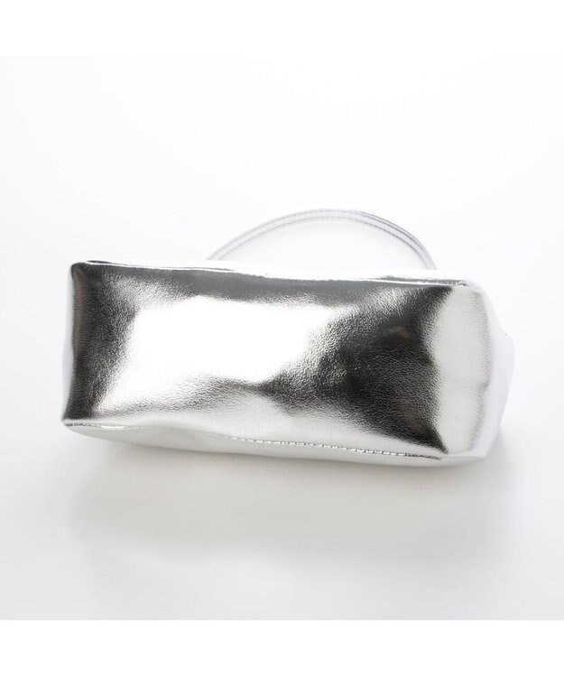 UNBILLION カシュカシュ cachecache / ミニキューブポーチ付きショルダー シルバー