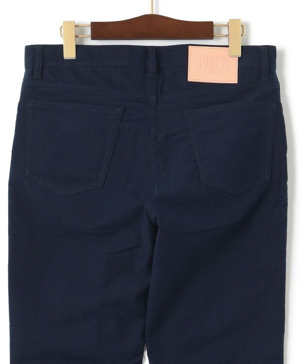 J.PRESS MEN ドビーストレッチ起毛パンツ ネイビー系