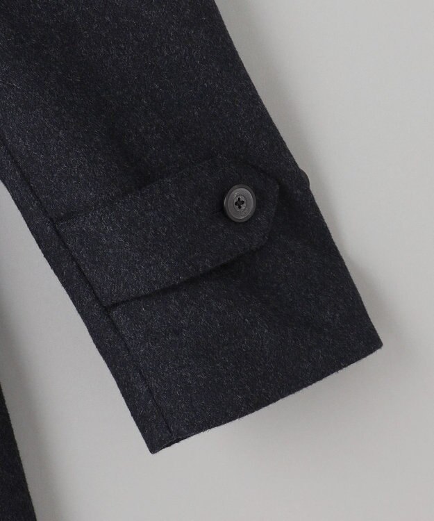 GOTAIRIKU ライトウェイトアンゴラ ステンカラーコート ダルブルー系