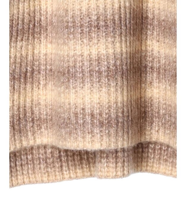 AMERICAN HOLIC グラデーションラグランニットプルオーバー Beige