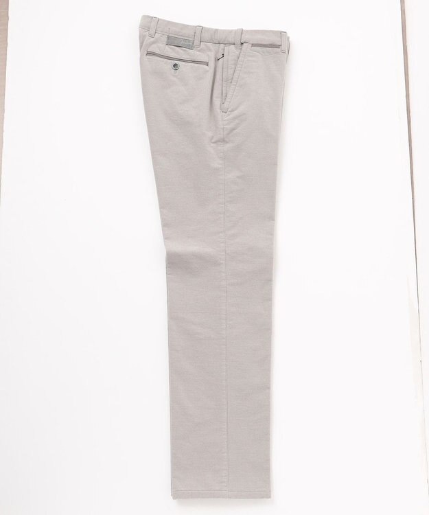 JOSEPH ABBOUD 【キングサイズ・ウエストも伸びる！/ストレッチ/暖かい/オーガニック】オーガニックカルゼストレッチ パンツ ライトグレー系