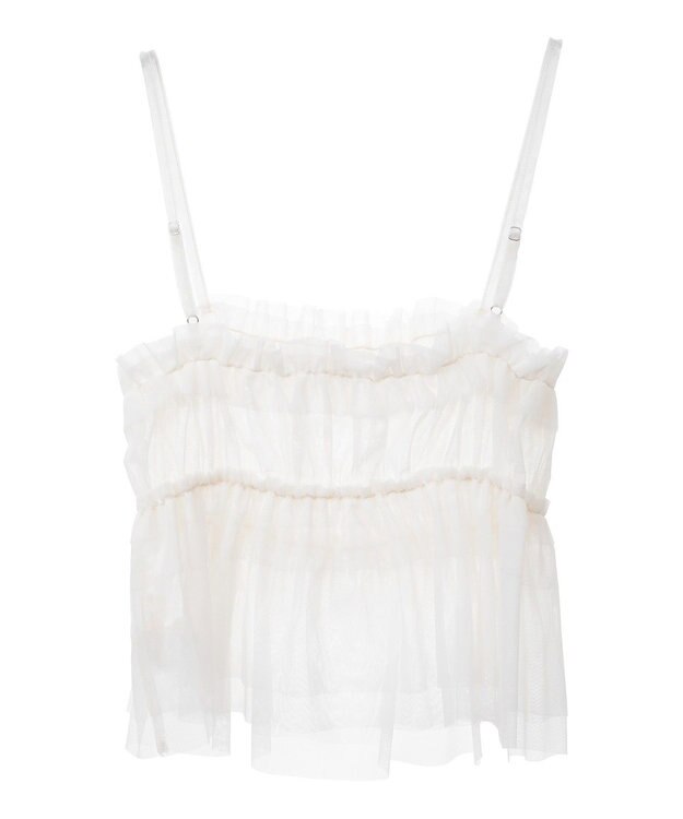 earth music&ecology ＳＥＴ２点フラワープルオーバー＋チュールビスチェ Mint