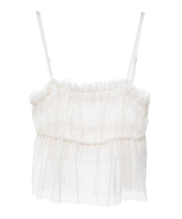 earth music&ecology ＳＥＴ２点フラワープルオーバー＋チュールビスチェ Mint