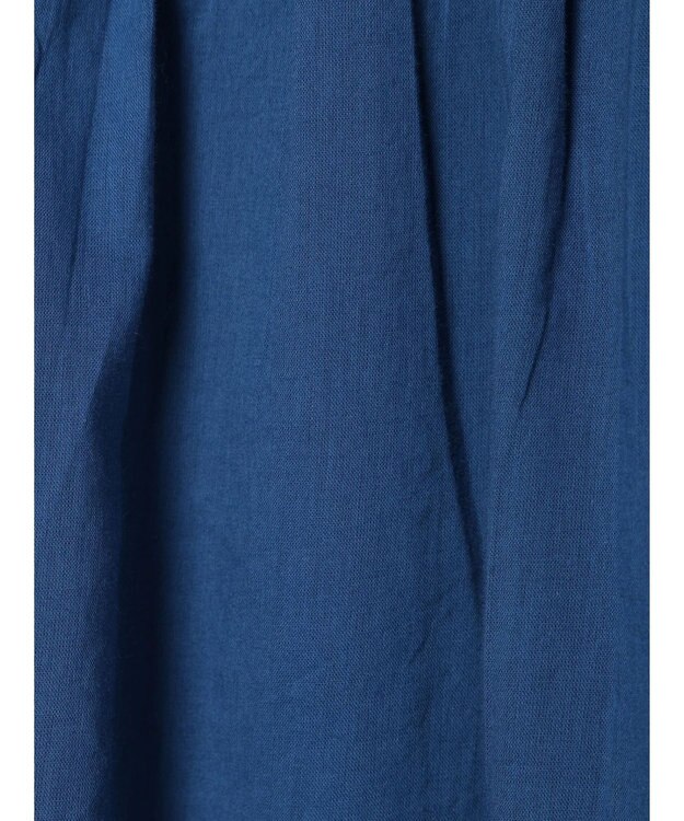 earth music&ecology コットンボイルパフスリーブワンピース Blue