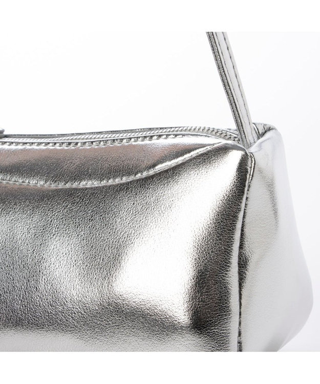 UNBILLION カシュカシュ cachecache / ミニキューブポーチ付きショルダー シルバー